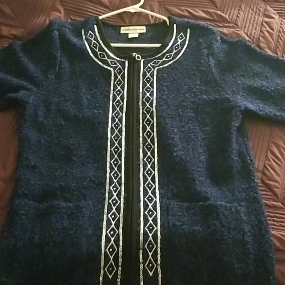 Blue/Silver zip up jacket